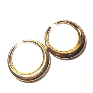 Michael Kors Oversized Gold Hoop Earrings